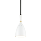 Utopia Pendant In BLACK BRASS OFF WHITE SHADES Finish