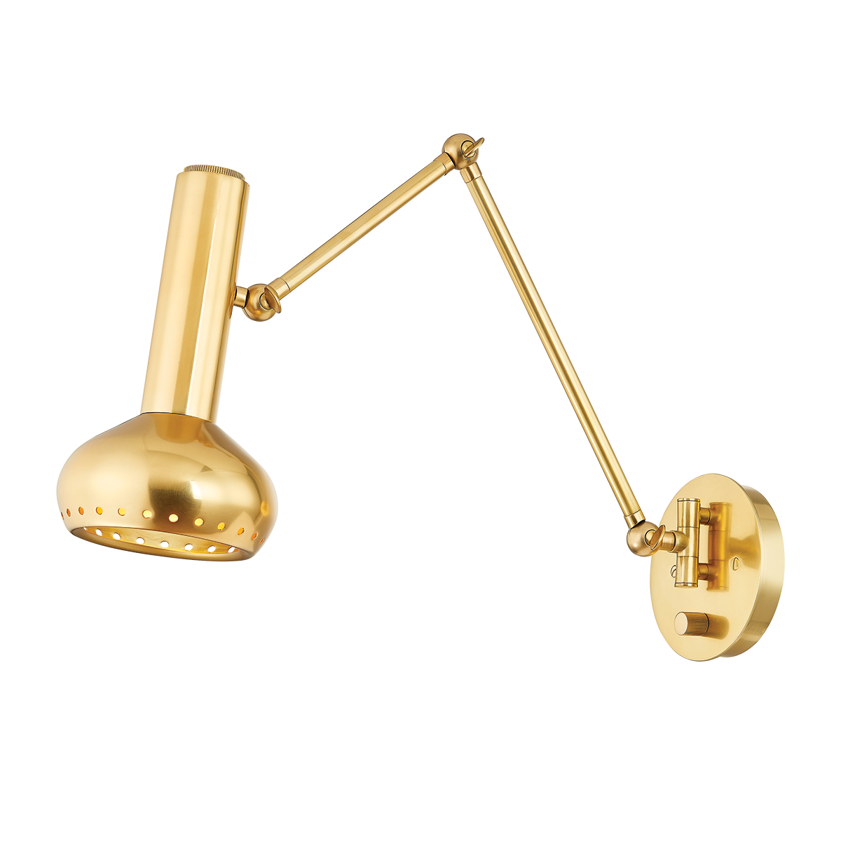 ROALD Wall Sconce with Aged Brass Finish
