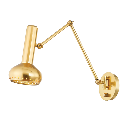 ROALD Wall Sconce with Aged Brass Finish