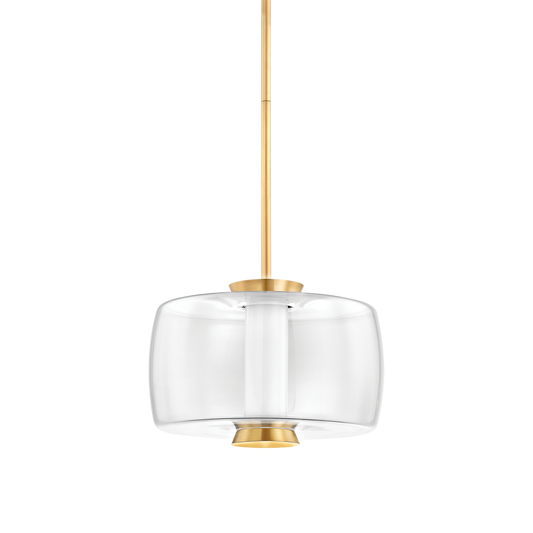 BEAU Pendant with Aged Brass Finish