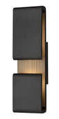Contour Large Wall Mount Lantern In Black Finish