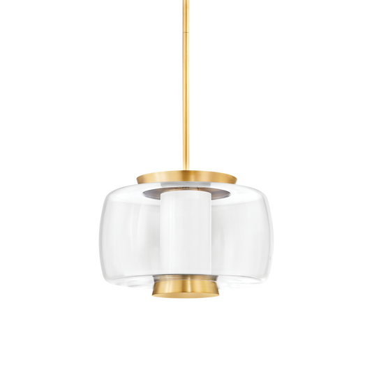 BEAU Pendant with Aged Brass Finish