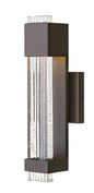 Glacier Medium Wall Mount Lantern In Light Bronze Finish