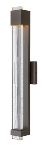 Glacier Large Wall Mount Lantern In Light Bronze Finish
