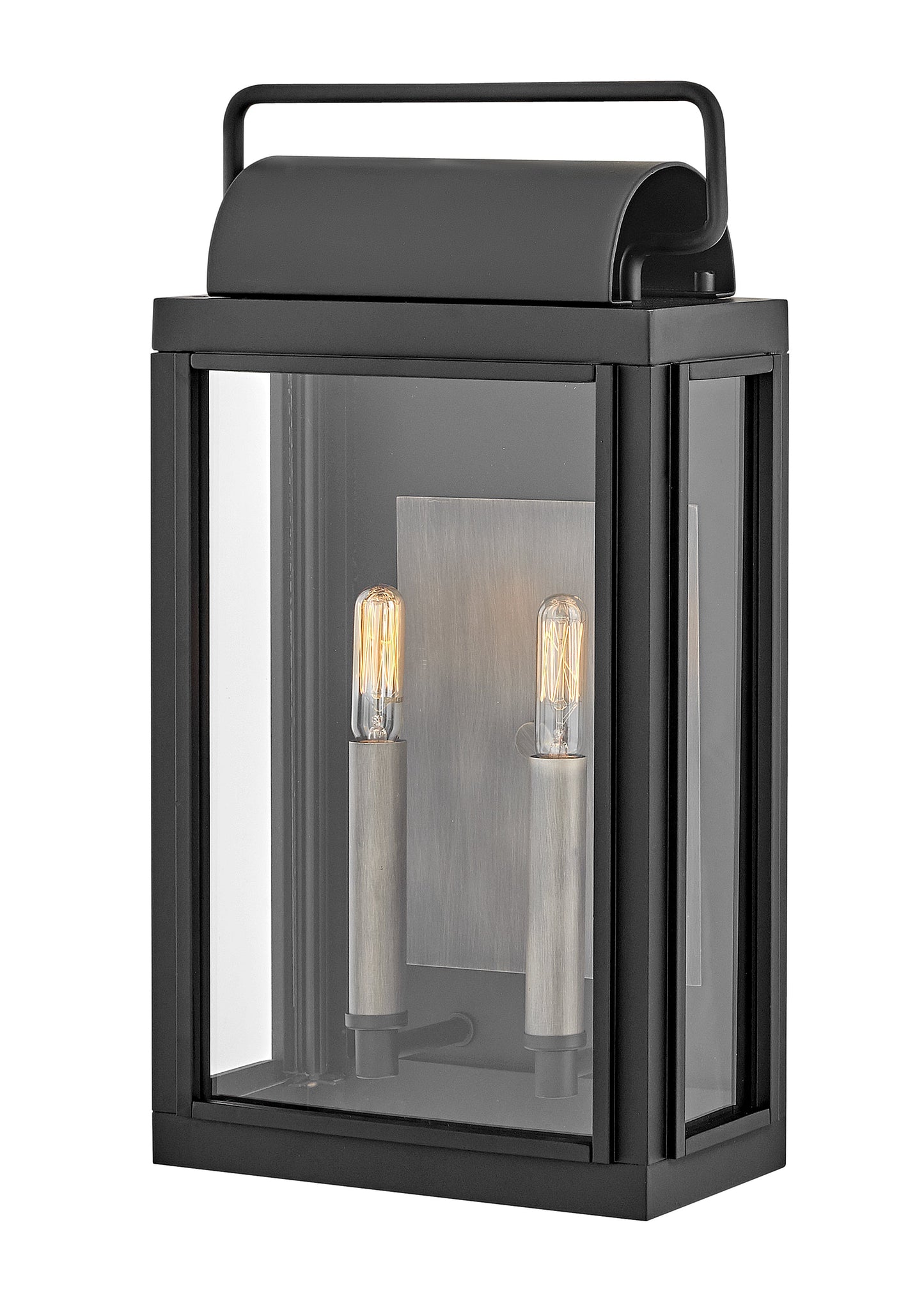 Sag Harbor Medium Wall Mount Lantern In Black Finish
