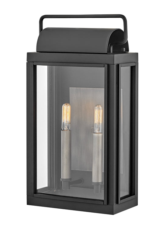 Sag Harbor Medium Wall Mount Lantern In Black Finish