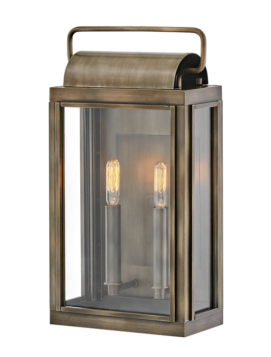 Sag Harbor Medium Wall Mount Lantern In Light Bronze Finish