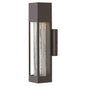 Vapor Medium Wall Mount Lantern In Light Bronze Finish