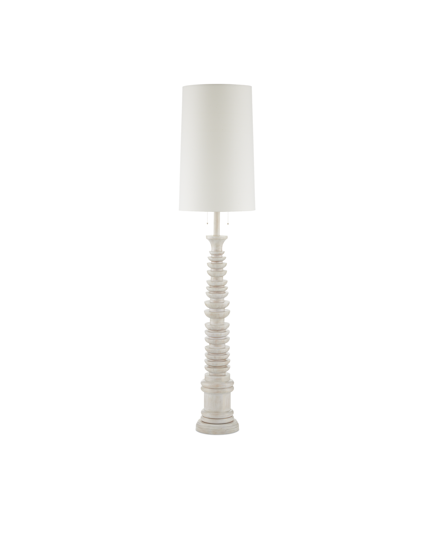 Malayan White Floor Lamp
