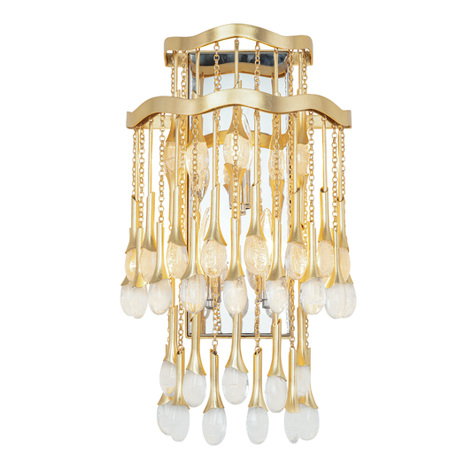 Kiara Wall Sconce In Gold Leaf Finish