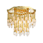 Kiara Semi Flush In Gold Leaf Finish