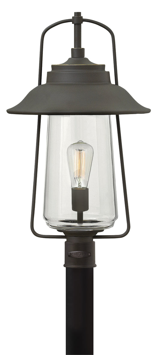 Belden Place Large Post Top or Pier Mount Lantern In Light Bronze Finish