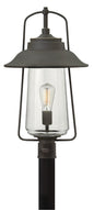 Belden Place Large Post Top or Pier Mount Lantern In Light Bronze Finish