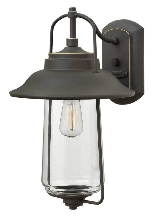 Belden Place Medium Wall Mount Lantern In Light Bronze Finish