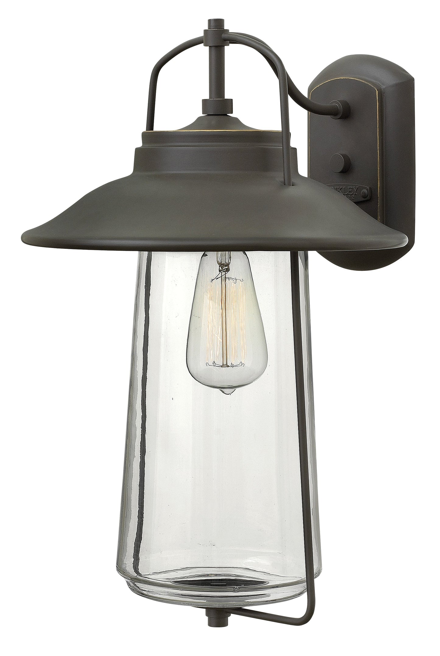 Belden Place Medium Wall Mount Lantern In Light Bronze Finish