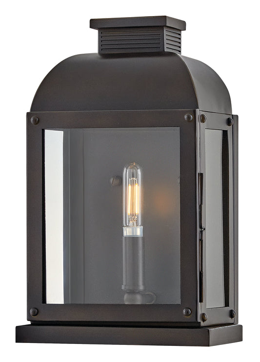 Tiverton Small Wall Mount Lantern In Dark Brass Finish
