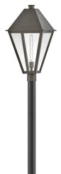 Endsley Large Post Mount Lantern In Black Finish