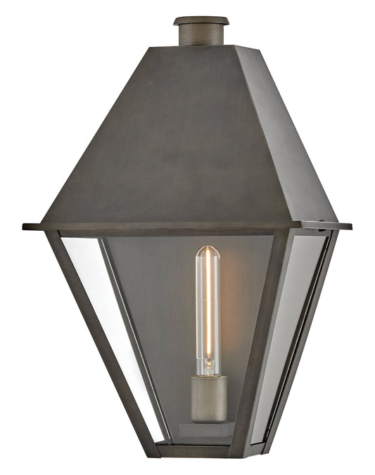 Endsley Medium Wall Mount Lantern In Black Finish