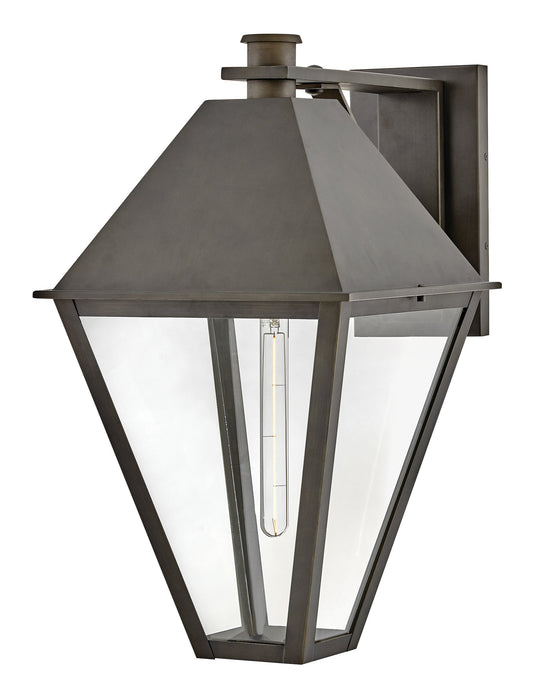Endsley Large Wall Mount Lantern In Black Finish