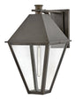 Endsley Large Wall Mount Lantern In Black Finish