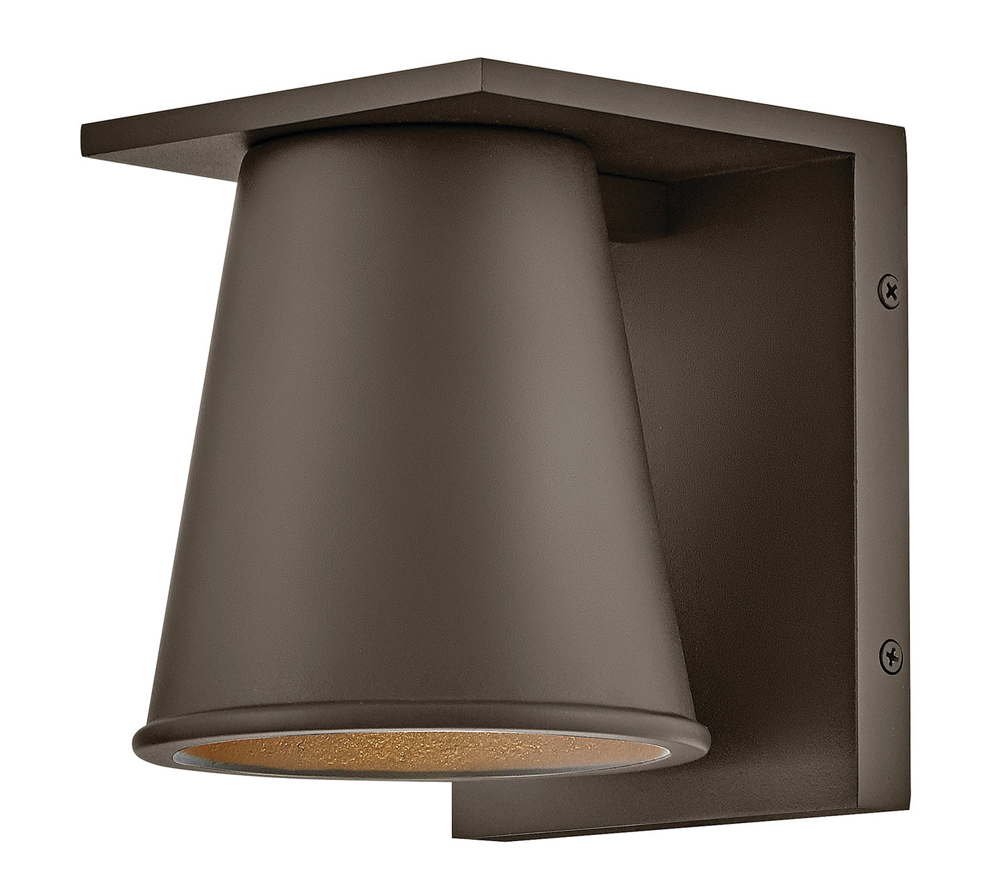 Hans Extra Small Wall Mount Lantern In Dark Bronze Finish