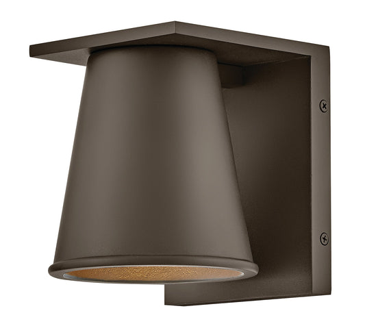 Hans Extra Small Wall Mount Lantern In Dark Bronze Finish