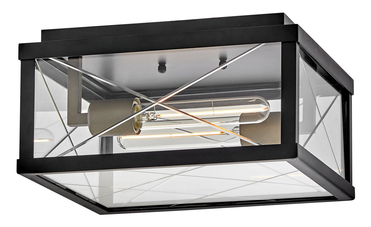 Monte Small Flush Mount In Black Finish