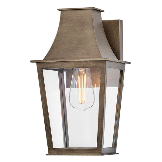 Georgetown Small Wall Mount Lantern In Light Bronze Finish