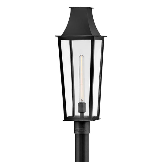 Georgetown Large Post Top Lantern In Black Finish