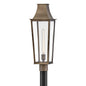 Georgetown Large Post Top Lantern In Light Bronze Finish