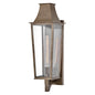 Georgetown Large Wall Mount Lantern In Light Bronze Finish