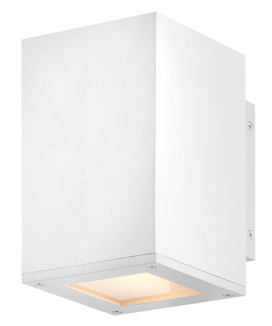 Tetra Small Downlight Wall Mount Lantern In White Finish