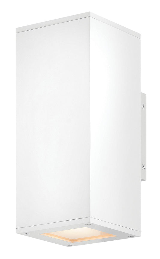 Tetra Small Wall Mount Lantern Up/Down In White Finish