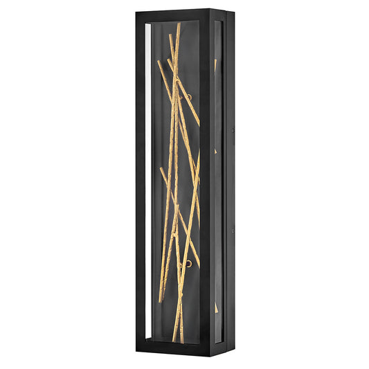 Styx Large Wall Mount Lantern In Black Finish
