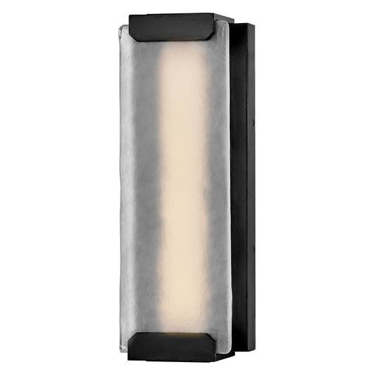 Zayde Medium Wall Mount Lantern In Black Finish