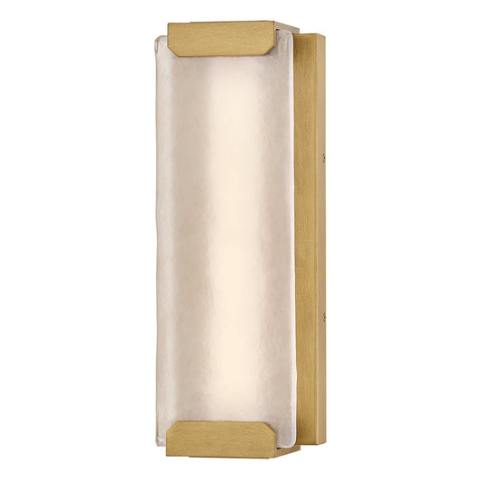 Zayde Medium Wall Mount Lantern In Light Brass Finish