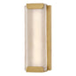Zayde Medium Wall Mount Lantern In Light Brass Finish