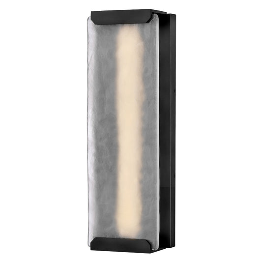 Zayde Large Wall Mount Lantern In Black Finish