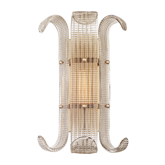 Brasher Wall Sconce with Aged Brass Finish