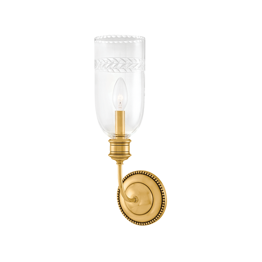 Lafayette Wall Sconce with Aged Brass Finish