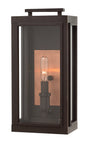 Sutcliffe Medium Wall Mount Lantern In Light Bronze Finish