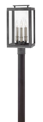 Sutcliffe Medium Post Top or Pier Mount Lantern In Black Finish