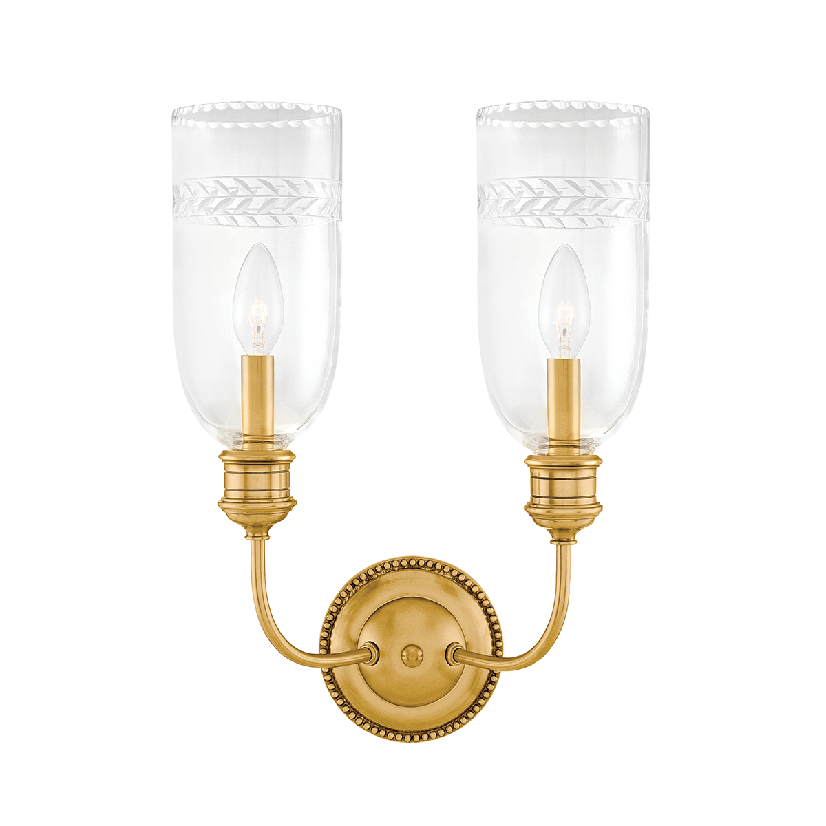 Lafayette Wall Sconce with Aged Brass Finish