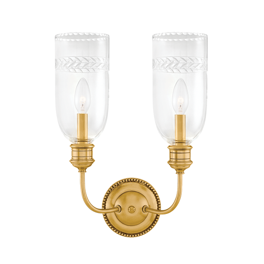 Lafayette Wall Sconce with Aged Brass Finish
