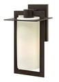 Colfax Medium Wall Mount Lantern In Light Bronze Finish