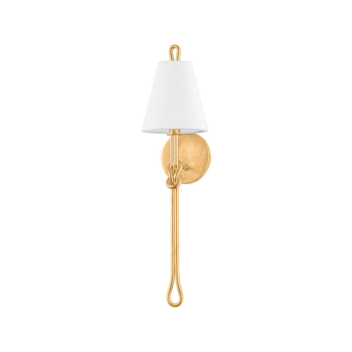 ALBURGH WALL SCONCE with VINTAGE GOLD LEAF Finish