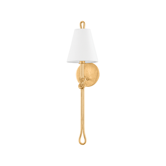 ALBURGH WALL SCONCE with VINTAGE GOLD LEAF Finish