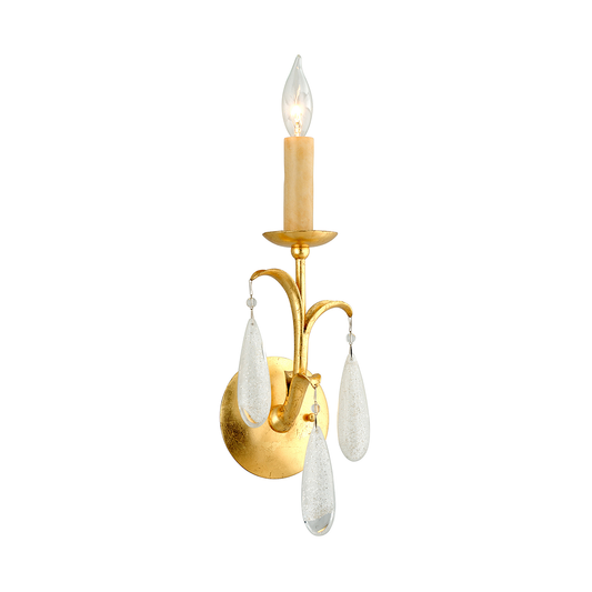 Prosecco Wall Sconce In Gold Leaf Finish