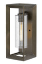Rhodes Medium Wall Mount Lantern In Light Bronze Finish
