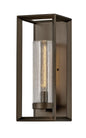 Rhodes Large Wall Mount Lantern In Light Bronze Finish